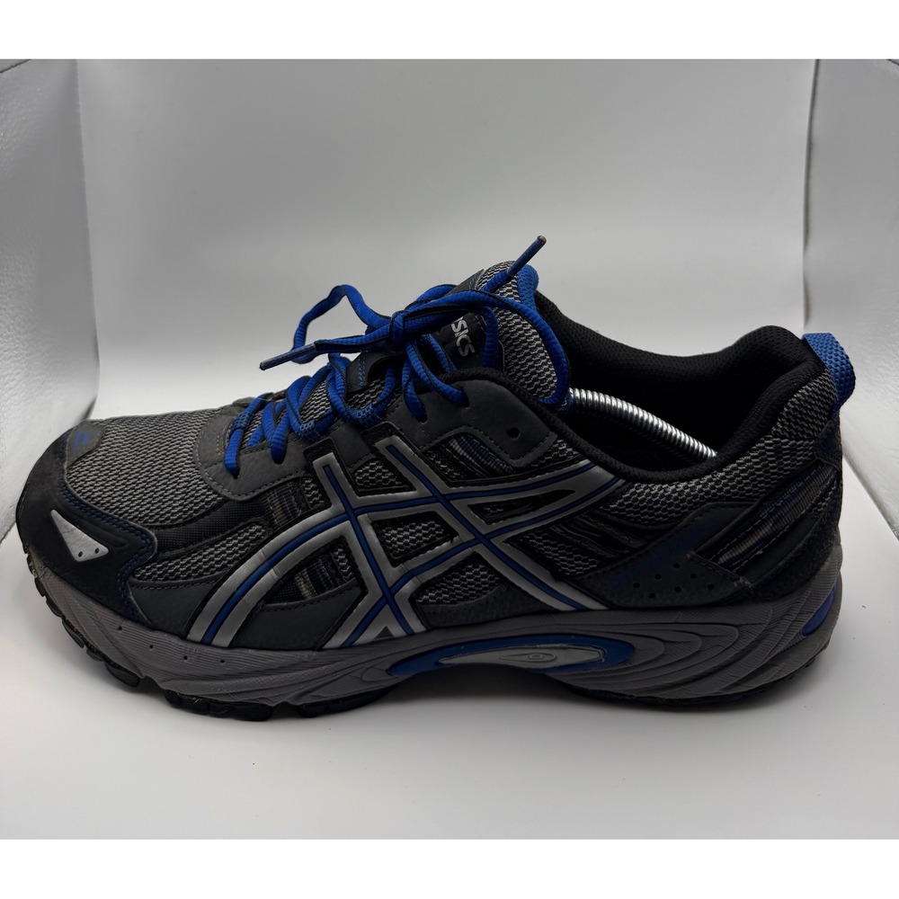 ASICS Gel-Venture 5 Sneakers Mens 13 4E Gray Blue Good T5P0N Trail Running Shoes